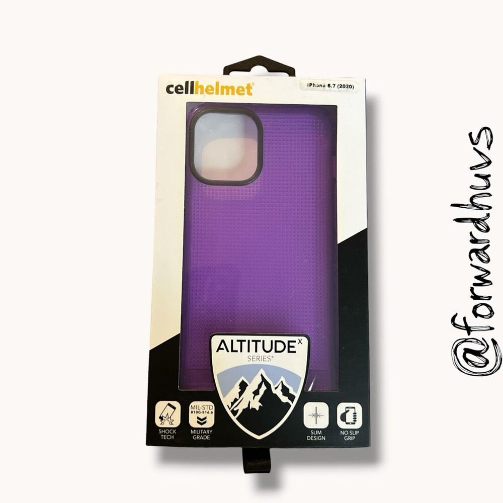 cellhelmet Altitude X Purple Case Fits iPhone 6.7 (2020) New